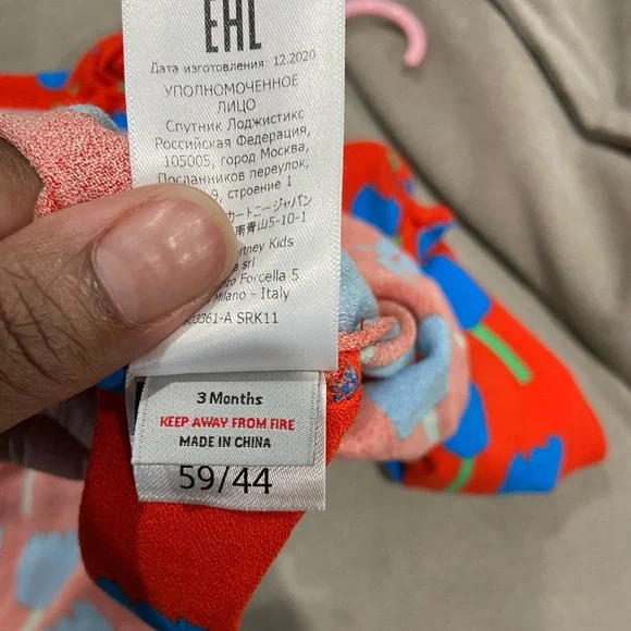 Stella McCartney Kids girls red tulip dress - Picture 5 of 7